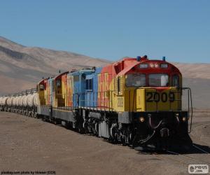 Puzzle Τρένο των εμπορευματικών μεταφορών, Χιλή